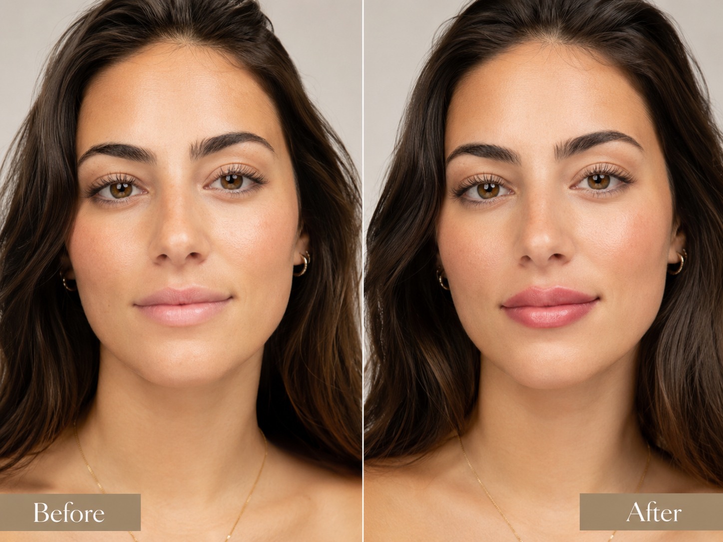 Lip Blushing before-and-after example